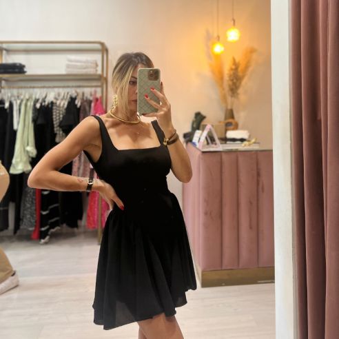 Mini Dress Bambolina NERO