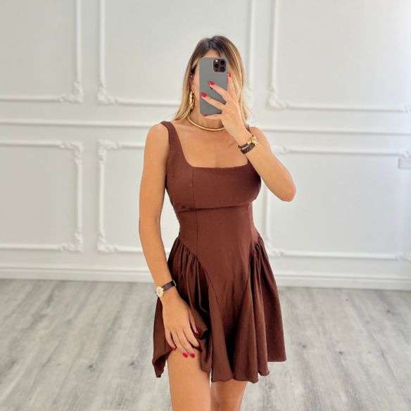 Mini Dress Bambolina CHOCO