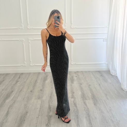 Maxi Dress Shine NERO