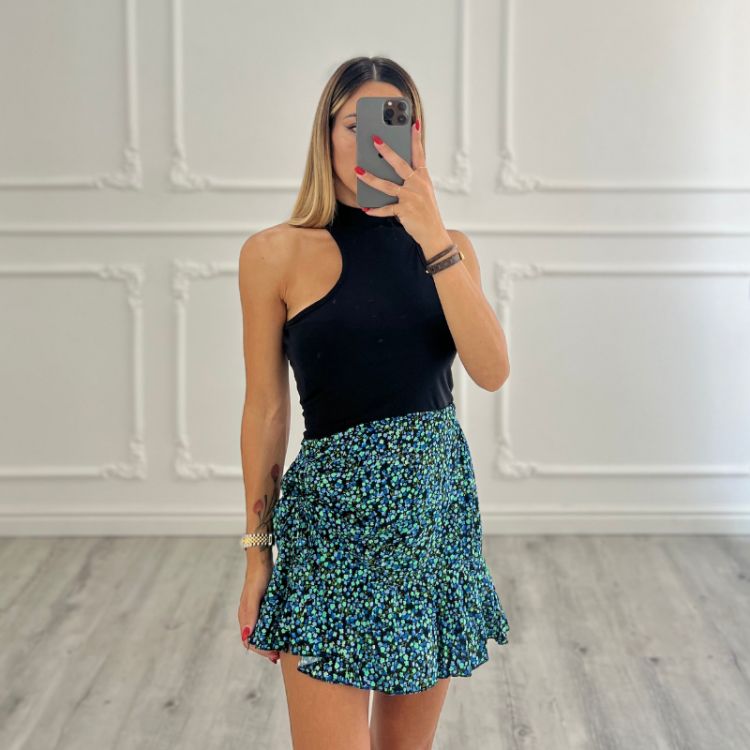 Flower Skirt Blue 2