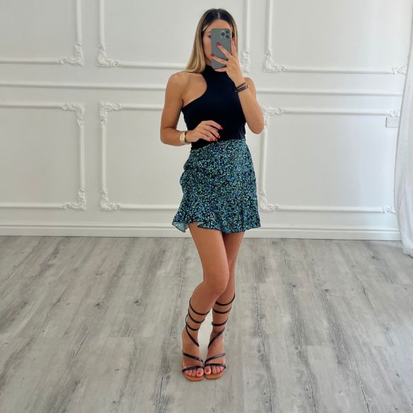 Flower Skirt Blue