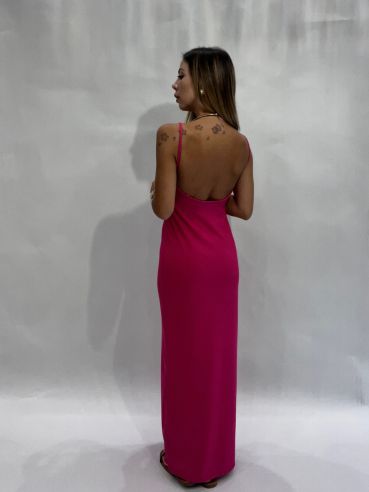 Midi dress Alima FUCSIA