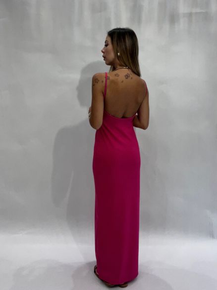 Midi dress Alima FUCSIA