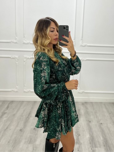 Mini Dress Pitonato VERDE