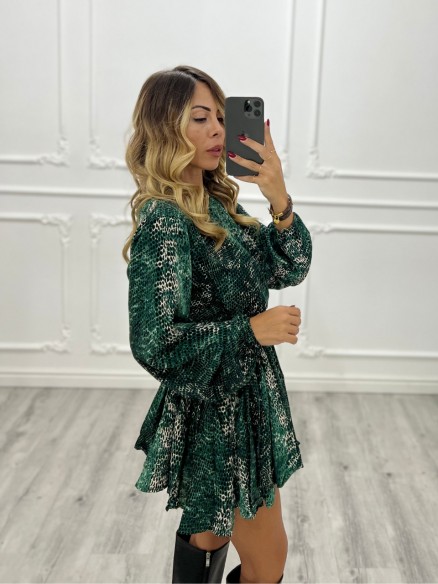 Mini Dress Pitonato VERDE