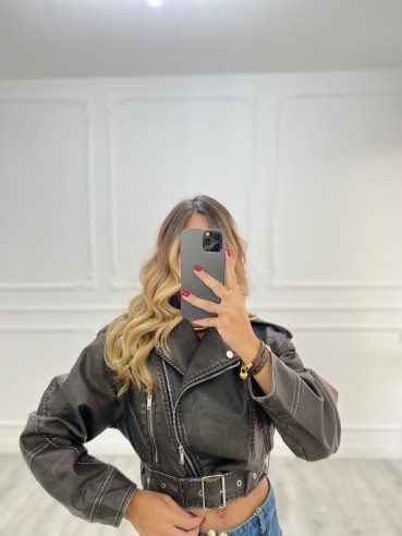 Chiodo slavato oversize