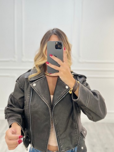 Chiodo slavato oversize