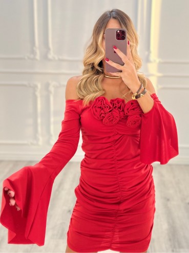 Magda Dress Rosso