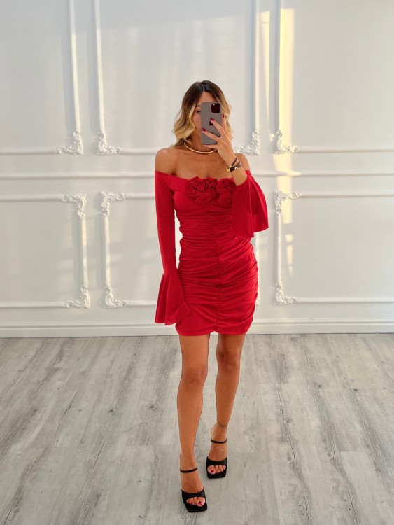 Magda Dress Rosso 2