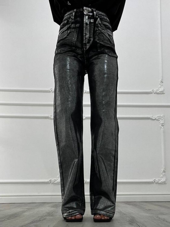JEANS SPALMATO ARGENTO 2