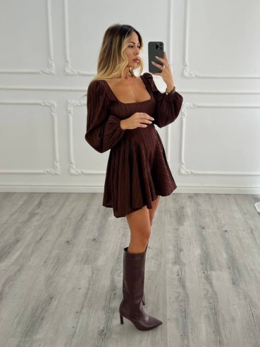 mini dress Franca CHOCO