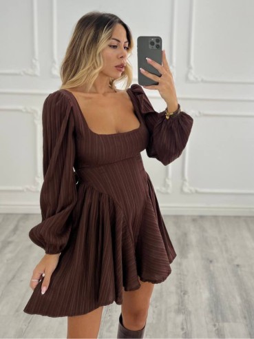 mini dress Franca CHOCO