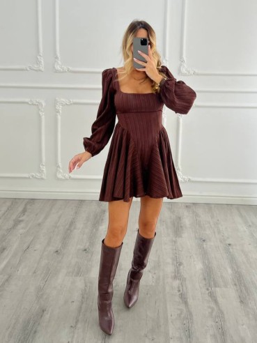 mini dress Franca CHOCO