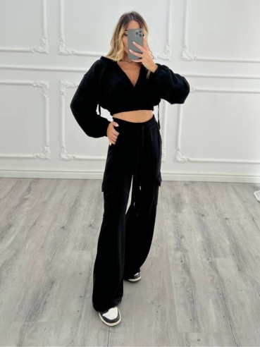 Pantalone CARGO TUTA NERO