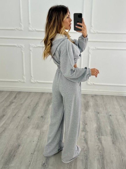 Pantalone palazzo TUTA GRIGIO