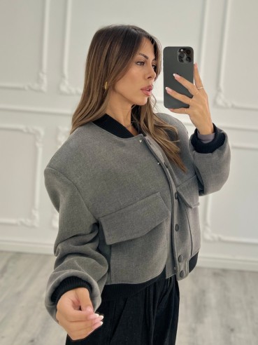Bomber Lumina GRIGIO