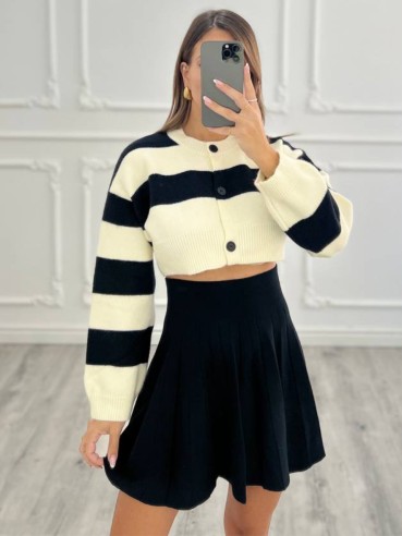 Cardigan stripes Crop