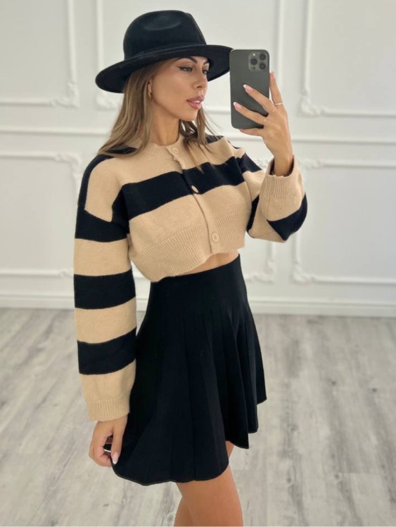 Cardigan stripes Crop