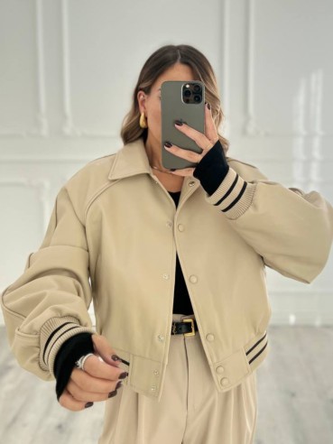 Bomber pelle BEIGE