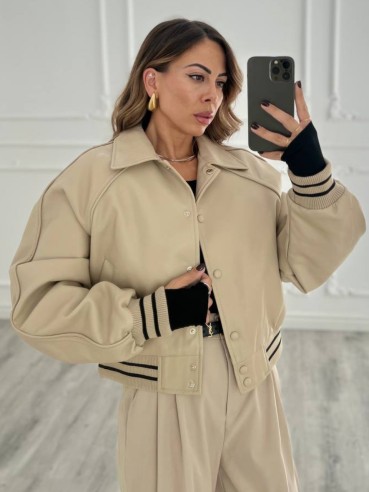 Bomber pelle BEIGE