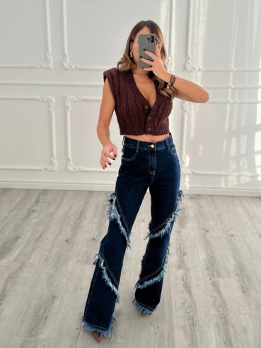 Jeans Frange SCURO