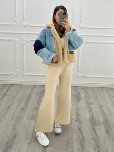 Montone denim chiaro