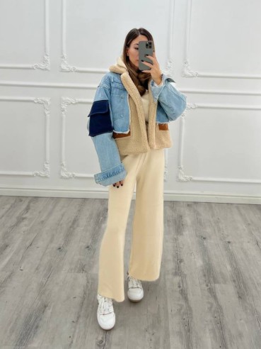 Montone denim chiaro