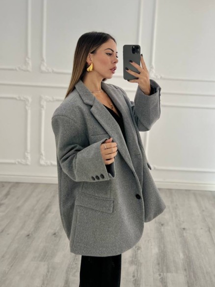 Cappotto grigio over