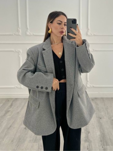 Cappotto grigio over