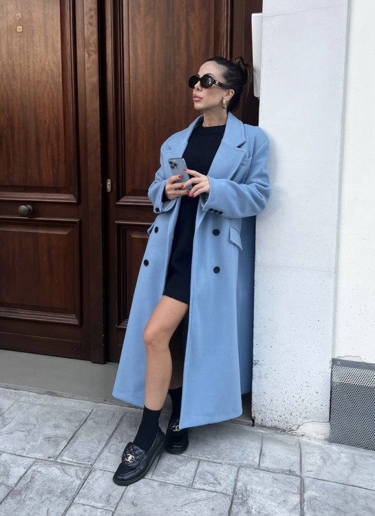 Coat Naila celeste 2