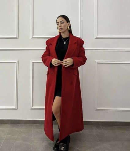 Coat Naila rosso