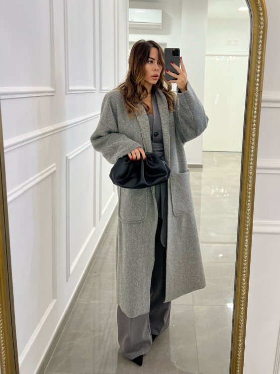 Teddy coat GRIGIO 2