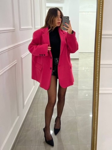 Giacca over fucsia