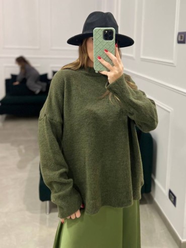 Maglione verde militare