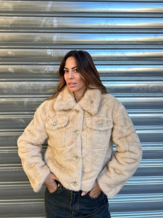 Pelliccia gioiello panna 2