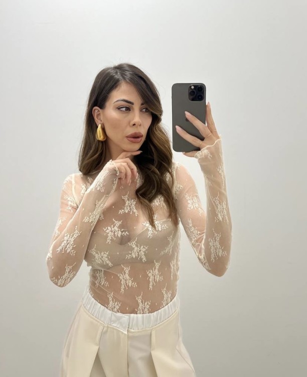 Maglia velata panna 2