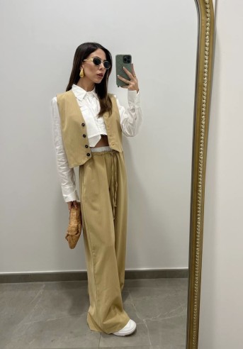 Tailleur gilet gessato