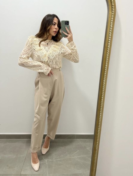 Pantalone VT016 panna