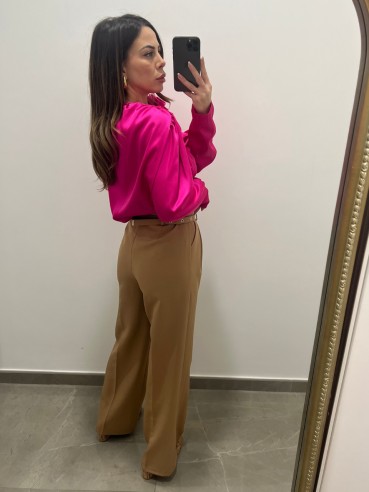 Pantalone Doppio Cinturino Wide