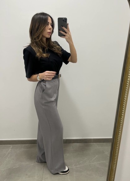 Tailleur over grigio