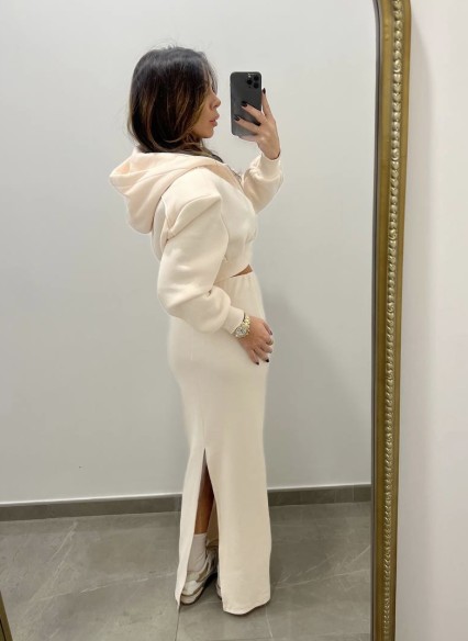 Loungette a costine rosa