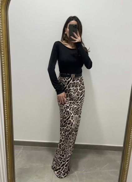 Gonna satin maculata