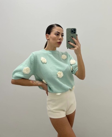 Maglia flowers tiffany