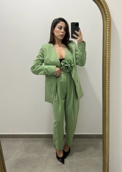 Pantalone Rosa verde