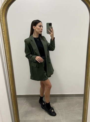 Tailleur shorts verde