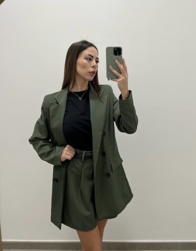 Tailleur shorts verde