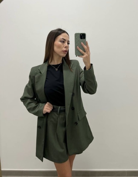 Tailleur shorts verde Tailleur shorts verde