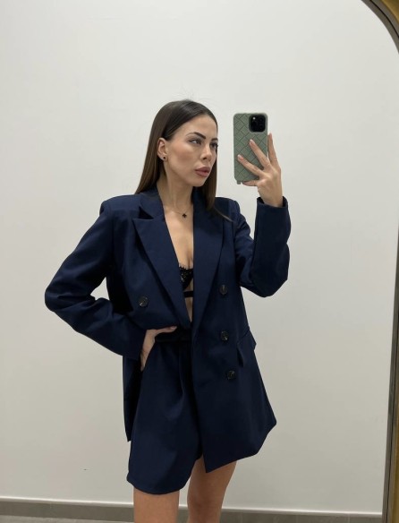 Tailleur shorts blu Tailleur shorts blu