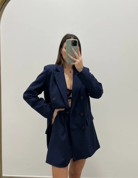 Tailleur shorts blu Tailleur shorts blu