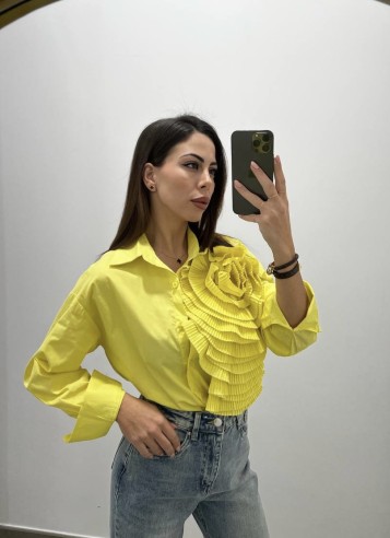 Camicia Rosa gialla